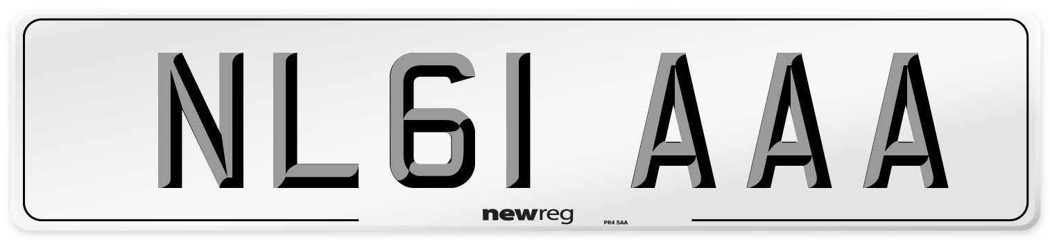 NL61 AAA Number Plate from New Reg